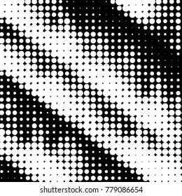 Grunge halftone black and white dots texture background. Spotted vector Abstract Texture
