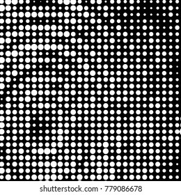 Grunge halftone black and white dots texture background. Spotted vector Abstract Texture
