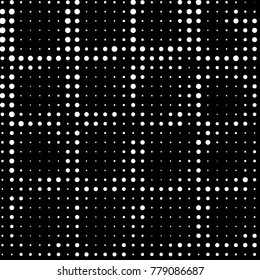 Grunge halftone black and white dots texture background. Spotted vector Abstract Texture
