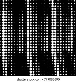 Grunge halftone black and white dots texture background. Spotted vector Abstract Texture

