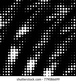 Grunge halftone black and white dots texture background. Spotted vector Abstract Texture
