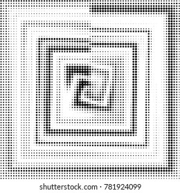 Grunge halftone black and white dots texture background. Spotted vector Abstract Texture
