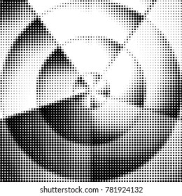 Grunge halftone black and white dots texture background. Spotted vector Abstract Texture

