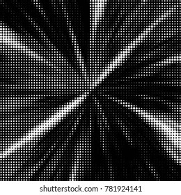 Grunge halftone black and white dots texture background. Spotted vector Abstract Texture

