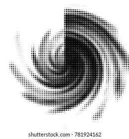 Grunge halftone black and white dots texture background. Spotted vector Abstract Texture
