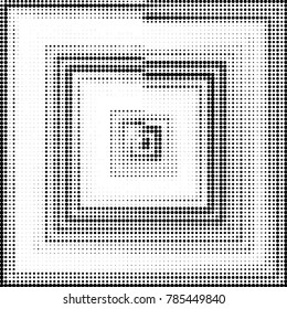Grunge halftone black and white dots texture background. Spotted vector Abstract Texture
