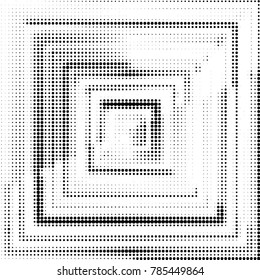 Grunge halftone black and white dots texture background. Spotted vector Abstract Texture