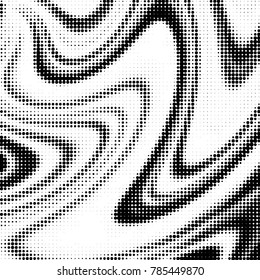 Grunge halftone black and white dots texture background. Spotted vector Abstract Texture
