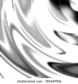 Grunge halftone black and white dots texture background. Spotted vector Abstract Texture
