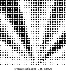 Grunge halftone black and white dots texture background. Spotted vector Abstract Texture

