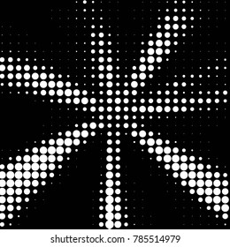 Grunge halftone black and white dots texture background. Spotted vector Abstract Texture
