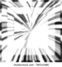 Grunge halftone black and white dots texture background. Spotted vector Abstract Texture
