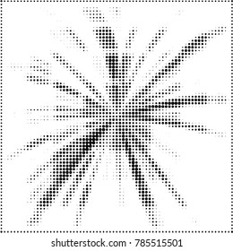 Grunge halftone black and white dots texture background. Spotted vector Abstract Texture
