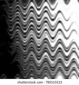 Grunge halftone black and white dots texture background. Spotted vector Abstract Texture

