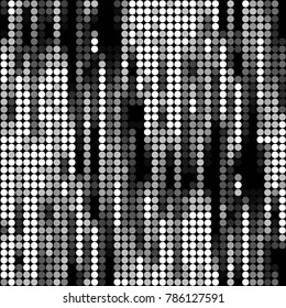 Grunge halftone black and white dots texture background. Spotted vector Abstract Texture
