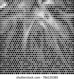 Grunge halftone black and white dots texture background. Spotted vector Abstract Texture
