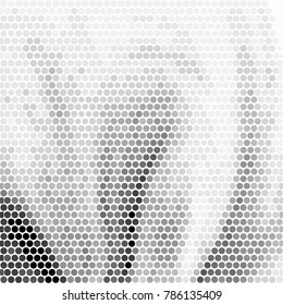 Grunge halftone black and white dots texture background. Spotted vector Abstract Texture
