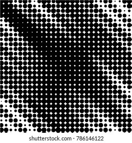 Grunge halftone black and white dots texture background. Spotted vector Abstract Texture
