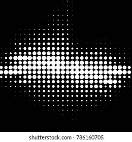 Grunge halftone black and white dots texture background. Spotted vector Abstract Texture
