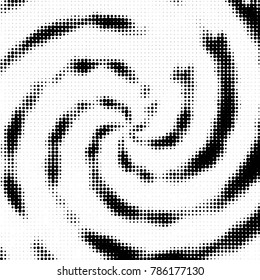 Grunge halftone black and white dots texture background. Spotted vector Abstract Texture
