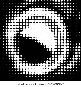 Grunge halftone black and white dots texture background. Spotted vector Abstract Texture