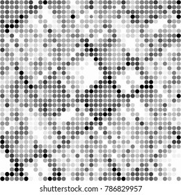 Grunge halftone black and white dots texture background. Spotted vector Abstract Texture
