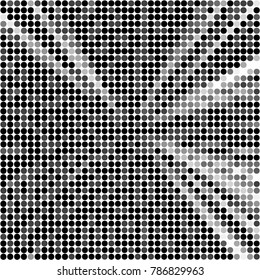 Grunge halftone black and white dots texture background. Spotted vector Abstract Texture
