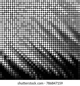 Grunge halftone black and white dots texture background. Spotted vector Abstract Texture
