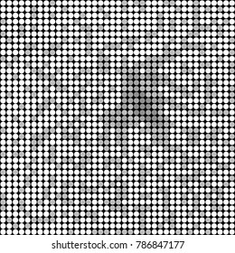 Grunge halftone black and white dots texture background. Spotted vector Abstract Texture
