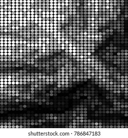 Grunge halftone black and white dots texture background. Spotted vector Abstract Texture
