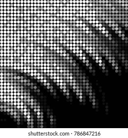 Grunge halftone black and white dots texture background. Spotted vector Abstract Texture
