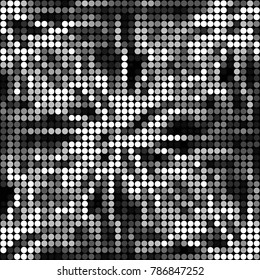 Grunge halftone black and white dots texture background. Spotted vector Abstract Texture
