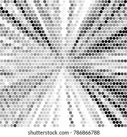 Grunge halftone black and white dots texture background. Spotted vector Abstract Texture
