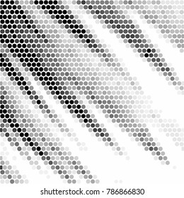 Grunge halftone black and white dots texture background. Spotted vector Abstract Texture
