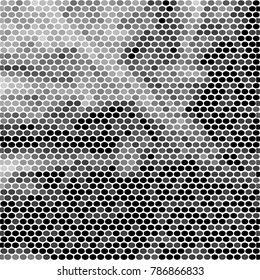 Grunge halftone black and white dots texture background. Spotted vector Abstract Texture
