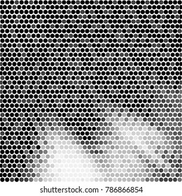 Grunge halftone black and white dots texture background. Spotted vector Abstract Texture
