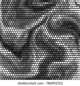 Grunge halftone black and white dots texture background. Spotted vector Abstract Texture
