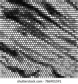 Grunge halftone black and white dots texture background. Spotted vector Abstract Texture
