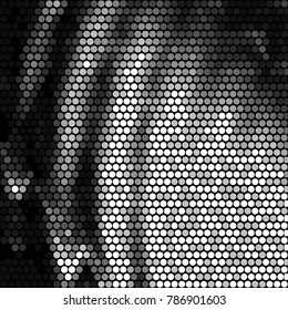 Grunge halftone black and white dots texture background. Spotted vector Abstract Texture

