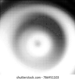 Grunge halftone black and white dots texture background. Spotted vector Abstract Texture

