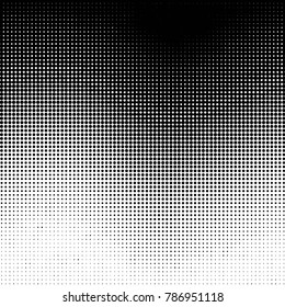 Grunge halftone black and white dots texture background. Spotted vector Abstract Texture
