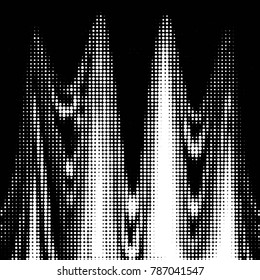 Grunge halftone black and white dots texture background. Spotted vector Abstract Texture
