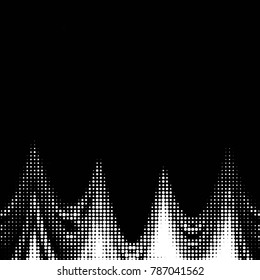 Grunge halftone black and white dots texture background. Spotted vector Abstract Texture
