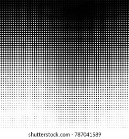 Grunge halftone black and white dots texture background. Spotted vector Abstract Texture
