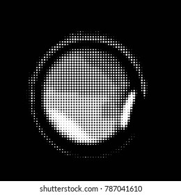 Grunge halftone black and white dots texture background. Spotted vector Abstract Texture
