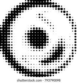 Grunge halftone black and white dots texture background. Spotted vector Abstract Texture
