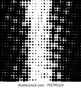 Grunge halftone black and white dots texture background. Spotted vector Abstract Texture
