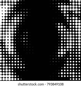 Grunge halftone black and white dots texture background. Spotted vector Abstract Texture
