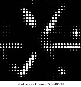 Grunge halftone black and white dots texture background. Spotted vector Abstract Texture
