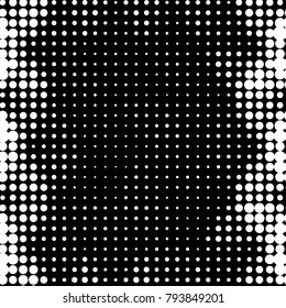 Grunge halftone black and white dots texture background. Spotted vector Abstract Texture
